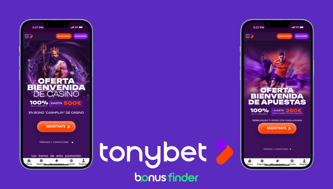 TonyBet bono bienvenida