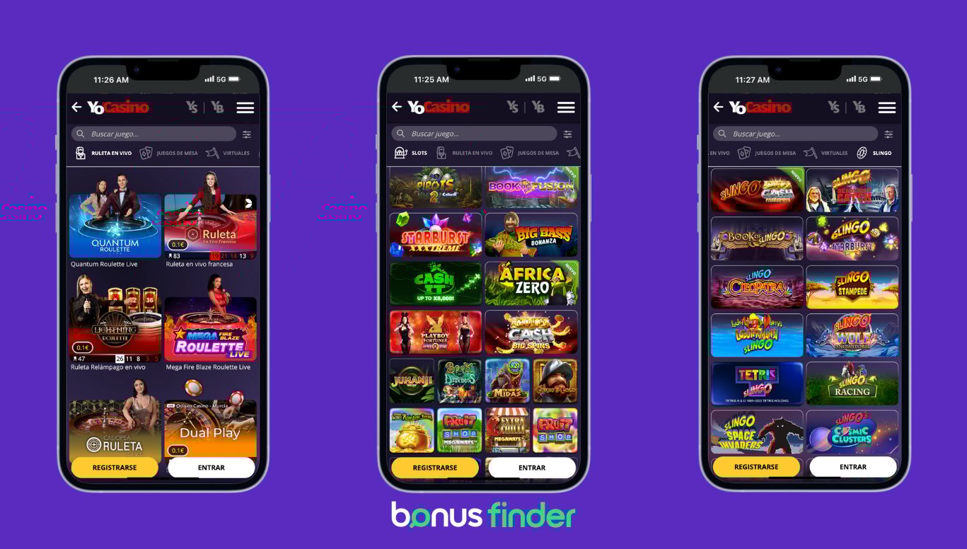 YoCasino juegos