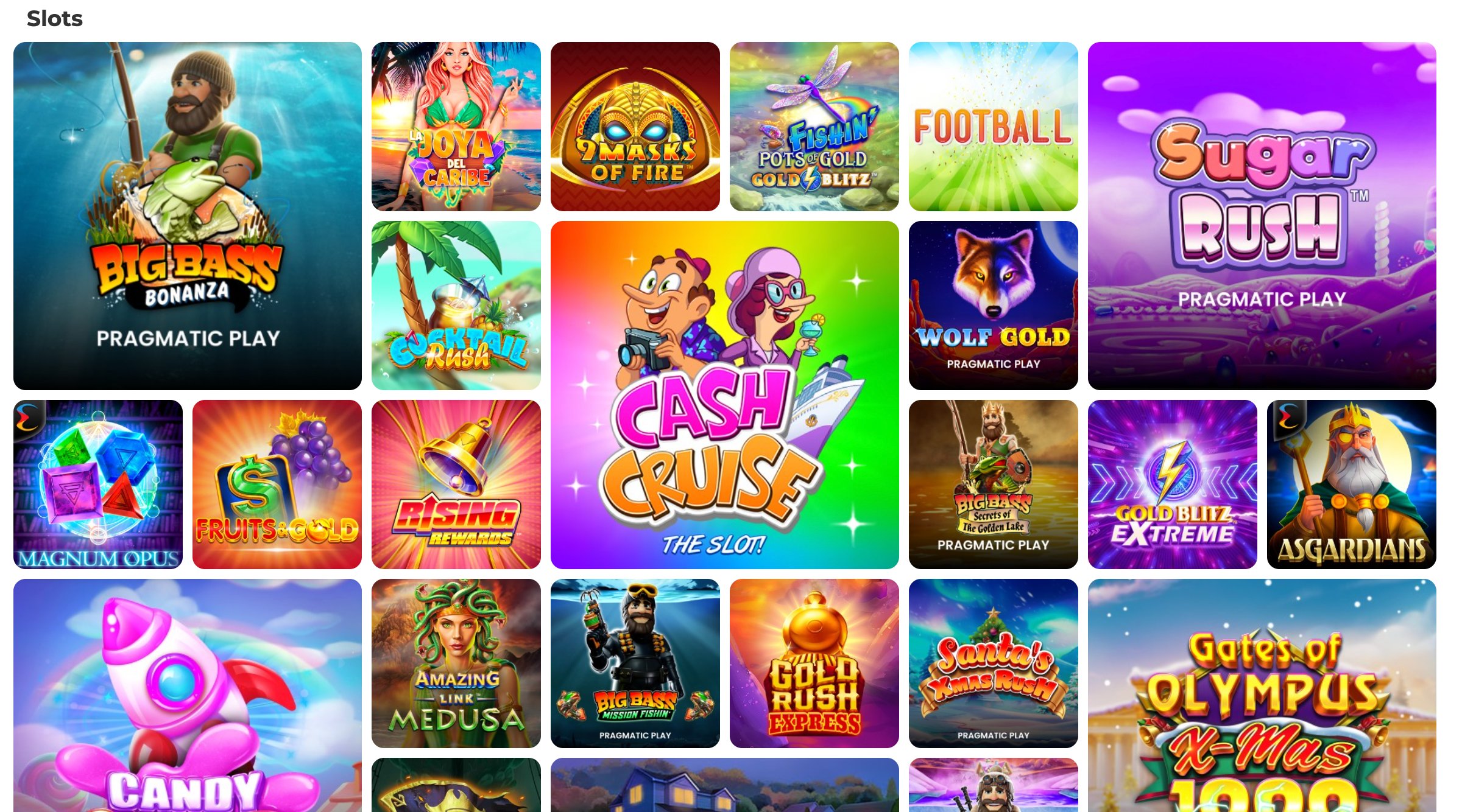Selección de tragaperras Gratogana Casino